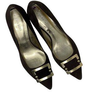 Nine West Amarillo Brown Leather/Suede Heels, Brand New, Size 8.5 M
